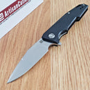 Artisan Cutlery Predator Folding Knife 3" D2 Tool Steel Blade Black G10 Handle