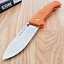 Cold Steel Ultimate Hunter Folding Knife 3.5" Satin S35VN Steel Blade Orange G10 Handle