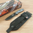 ESEE Model 4 Fixed Knife 4.5" Black 440C Steel Full Tang Blade Micarta Handle