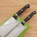 Chicago Cutlery Essentials Two Piece Set Kitchen Knife High Carbon Steel Full Tang Blades Black Polymer Handles 01391 -Chicago Cutlery - Survivor Hand Precision Knives & Outdoor Gear Store