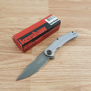 Kershaw Assisted Folding Knife 3.25" Gray 8Cr13MoV Steel Blade Stainless Handle