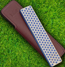 DMT Pocket Hone 4.38" x 0.88" Diamond Knife Sharpener Coarse Grit Leather Sheath