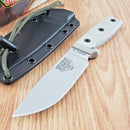 ESEE Model 4 Fixed Knife 4.5" S35VN Steel Drop Point Blade Green Linen Micarta Handle 4PS35V