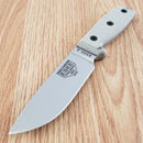 ESEE Model 4 Fixed Knife 4.5" S35VN Steel Drop Point Blade Green Linen Micarta Handle 4PS35V