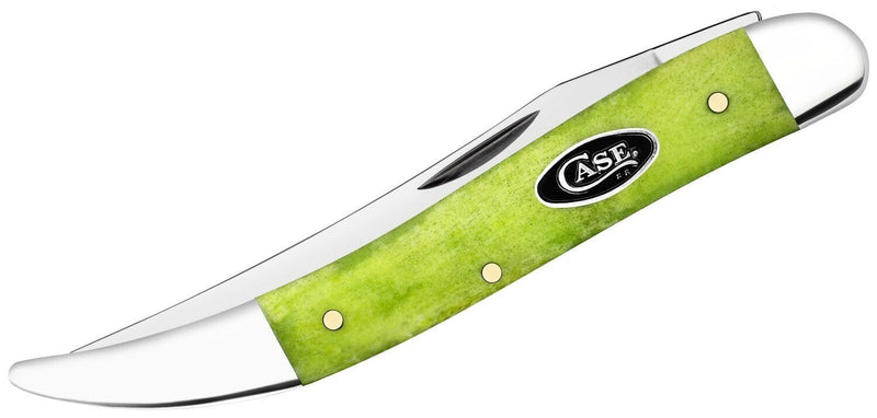 Case XX Medium Toothpick Folding Knife 2.42" Tru-Sharp Surgical Steel Clip Point Blade Green Apple Smooth Bone Handle 53031 -Case Cutlery - Survivor Hand Precision Knives & Outdoor Gear Store