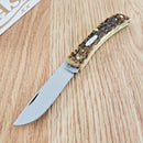 Case XX Sod Buster Folding Knife 2.88" Chrome Vanadium Blade Amber Bone Handle 30092