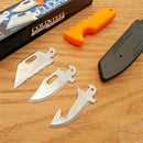 Cold Steel Click-N-Cut Hunter Fixed Knife 2.5" 420J2 Steel Blade ABS Handle