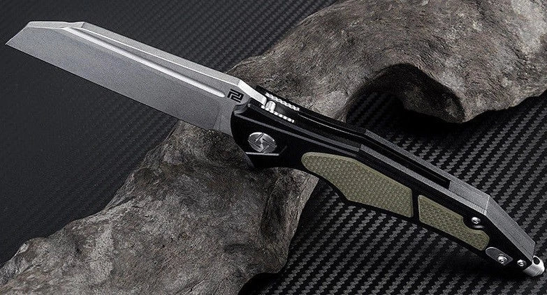 Artisan Apache Nomad Folding Knife 3.5" D2 Tool Steel Blade G10/Aluminum Handle