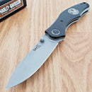 Case XX Harley TecX Framelock Folding Knife 2.88" 440 Steel Blade G10 Handle 52196