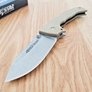 Cold Steel 4-Max Scout Lockback Folding Knife 4" AUS-10A Steel Blade Desert Tan Griv-Ex Handle
