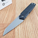 Civivi Ki-V Plus Liner Folding Knife 2.5" Nitro-V Steel Blade Black G10 Handle