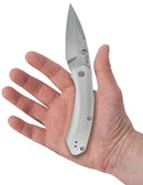 Case XX Westline Linerlock Folding Knife 3.5" CPM-S35VN Steel Drop Point Blade Silver Stonewashed Aluminum Handle 36553 -Case Cutlery - Survivor Hand Precision Knives & Outdoor Gear Store