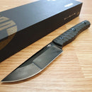 Bestech Knives Heidi Blacksmith 2 Fixed Knife 4" S35VN Steel Blade Black Sculpted Carbon Fiber Handle