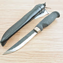 Marttiini Ilves Edition Knife 4.25" 80CrV2 Carbon Steel Blade Black Wood Handle