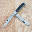 Kershaw Gadsden Pocket Knife 7Cr17MoV Steel Clip/Spey Blades Black G10 Handle