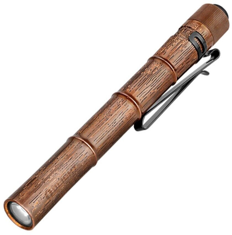 Olight Plus Pen Light Ancient Bamboo Limited Edition Clip Tailcap Switch Water And Impact Resistant I3TPLUSACBB -Olight - Survivor Hand Precision Knives & Outdoor Gear Store