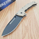 Cold Steel 4-Max Scout Lockback Folding Knife 4" AUS-10A Steel Blade Desert Tan Griv-Ex Handle 62RQDTBK