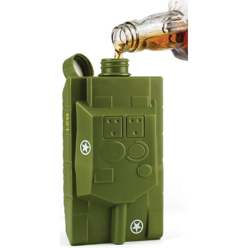 Caliber Gourmet Tank Flask 16 Oz Capacity Screw-Top Cap BPA-Free Green Synthetic Construction SGTFLASK -Caliber Gourmet - Survivor Hand Precision Knives & Outdoor Gear Store