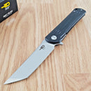 Bestech Knives Kendo Folding Knife 3.75" D2 Tool Steel Blade Black G10 Handle
