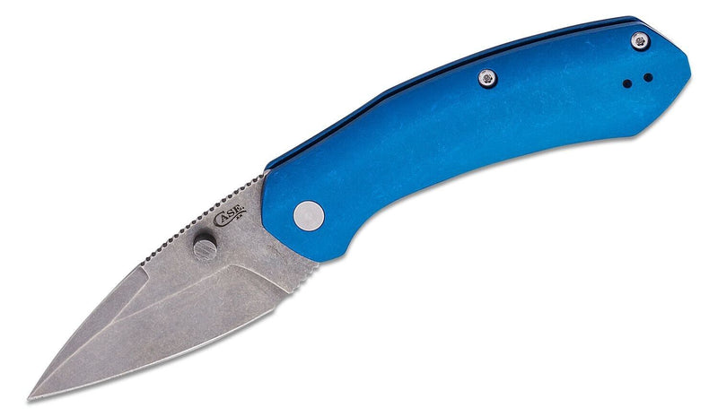 Case XX Westline Linerlock Folding Knife 3.5" CPM-S35VN Steel Drop Point Blade Blue Stonewashed Aluminum Handle 36552 -Case Cutlery - Survivor Hand Precision Knives & Outdoor Gear Store