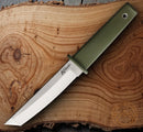 Cold Steel Kobun Fixed Knife 5.5" AUS-8A Steel Tanto Blade Green Kray-Ex Handle