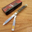 Frost Cutlery Doctors Pocket Knife Stainless Steel Blades Jigged Bone Handle