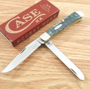 Case XX Trapper Pocket Knife Chrome Vanadium Carbon Steel Blades Jigged Bone Handle