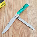 Case XX John Deere Trapper Pocket Knife Stainless Steel Blades Kirinite Handle 15772