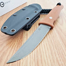 Civivi Tamashii Fixed Knife 4.13" D2 Steel Blade Brown Canvas Micarta Handle
