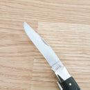 Case XX Trapper Rough Pocket Knife Stainless Blades Black Jigged Synthetic Handle 18221