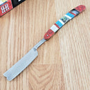 Rough Ryder Folding Razor 3.5" Mirror Finish Stainless Blade MOP/Abalone Handle