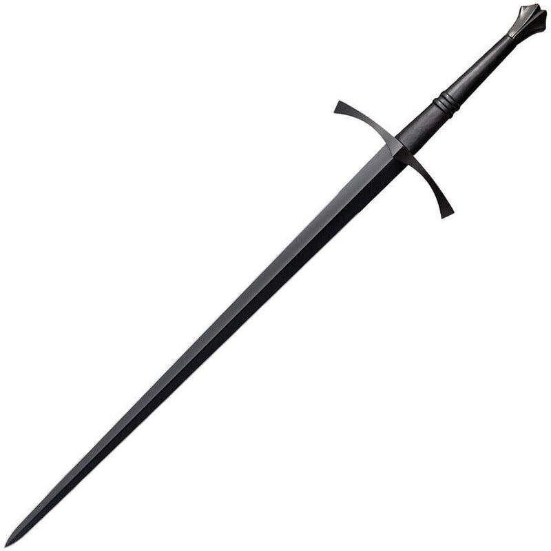 Cold Steel MAA Italian Long Sword 35.5" 1055 Carbon Steel Double Edge Blade Black Leather Handle 88ITSM -Cold Steel - Survivor Hand Precision Knives & Outdoor Gear Store