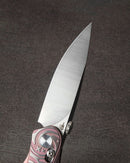 Bestech Knives Mothus Bar Lock Folding Knife 3.5" Bohler M390 Steel Blade Pink And Silver Titanium Handle T2206D -Bestech Knives - Survivor Hand Precision Knives & Outdoor Gear Store