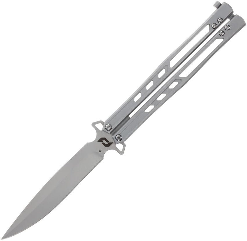 Schrade Alkemyst Butterfly Folding Knife 4" D2 Tool Steel Blade Gray Stainless Handle 1182276 -Schrade - Survivor Hand Precision Knives & Outdoor Gear Store