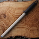 EZE-Lap Oval Diamond Sharpening Rod 1200 Super-Fine Grit Black Synthetic Handle D10SF