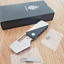 Kizer Cutlery Walnut Folding Knife 1.88" Bohler N690 Steel Blade G10 Handle