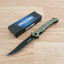 Cold Steel Medium Luzon Folding Knife 4"  8Cr13MoV Stainless Blade OD Green GFN Handle