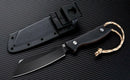 Artisan Cutlery Tomahawk 6.25" D2 Tool Carbon Steel Blade Black G10 Handle