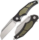 Artisan Apache Nomad Folding Knife 3.5" D2 Tool Steel Blade G10/Aluminum Handle