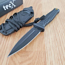 Case XX Tec X Harley Fixed Knife 3.5" Stainless Blade Black Textured GRN Handle 52162