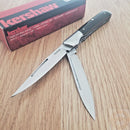 Kershaw Allegory Non-Locking Pocket Knife 2 Stainless Blades Micarta Handle 4385
