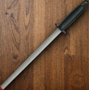 EZE-LAP 12" Oval Sharpener Diamond Coated Rod Black Plastic Handle D12
