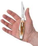 Case XX Large Stockman Pocket Knife Stainless Steel Clip / Sheepsfoot And Spey Blades Amber Jigged Bone Handle 10724 -Case Cutlery - Survivor Hand Precision Knives & Outdoor Gear Store