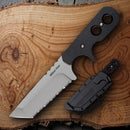 Cold Steel Mini Tac Fixed Knife 3.75" AUS 8A Steel Blade Black Griv-Ex Handle