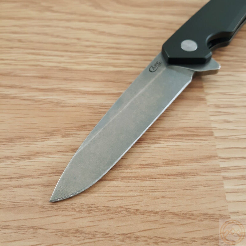 Case XX Kinzua EDC Framelock Folding Knife 3.75" S35VN Steel Spear Point Blade OD Green Anodized Aluminum Handle 64659 -Case Cutlery - Survivor Hand Precision Knives & Outdoor Gear Store
