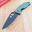 Spyderco Tenacious Linerlock Folding Knife 3.38" 8Cr13MoV Steel Blade G10 Handle