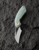 Bestech Knives Bihai Linerlock Folding Knife 2.13" 14C28N Steel Hawkbill  Blade Jade G10 Handle