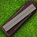 EZE-Lap Diamond Sharpening Stone 400 Medium Grit Fishhooks Groove Leather Pouch L46M