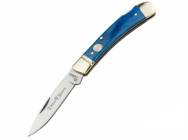 Boker Lockback Folding Knife 2.75" D2 Tool Steel Blade Dark Blue Smooth Bone Handle 110816 -Boker - Survivor Hand Precision Knives & Outdoor Gear Store