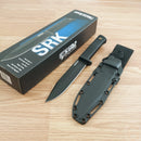 Cold Steel SRK Fixed Knife 6" SK5 Steel Clip Point Blade Black Kray-Ex Handle